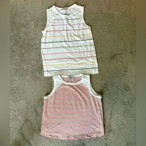 Set of 2 Evereve Emily Multicolor Stripe Tanks - XS
